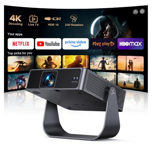 Proyector Portatil【Netflix Ready+TV Directo】