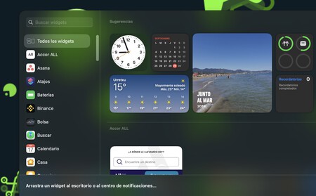 Widgets escritorio