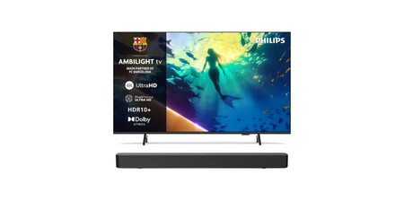 Philips Ambilight TV 55PUS8010 + TAB4000 Barra de Sonido