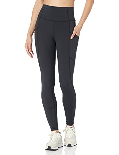 Amazon Essentials Mallas largas de talle alto Active Sculpt para entrenamiento con bolsillos (disponibles en tallas grandes) Mujer, Negro, 6XL Grande