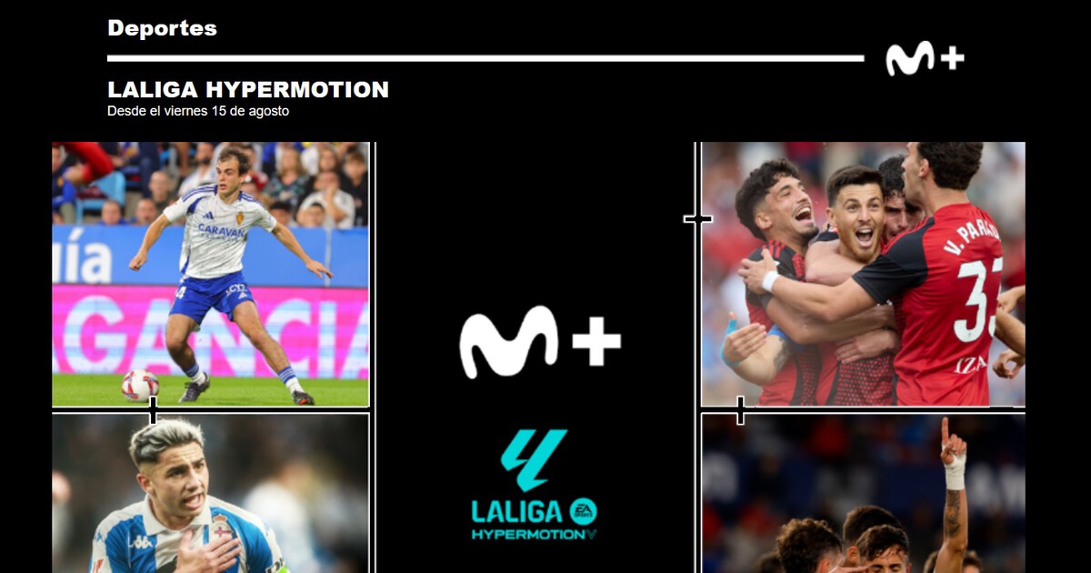 Movistar lo confirma: si eres cliente de Movistar Plus+ o de O2, podrás ver LaLiga Hypermotion sin contratar ningún paquete adicional