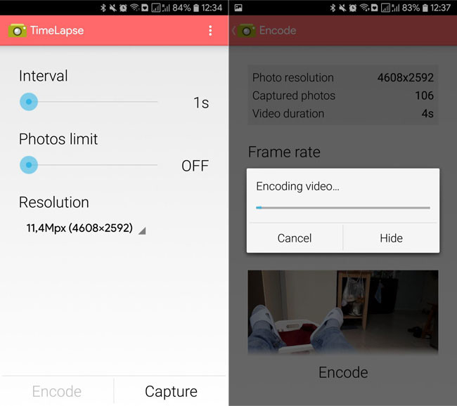 Siete apps para crear un vídeo timelapse en Android