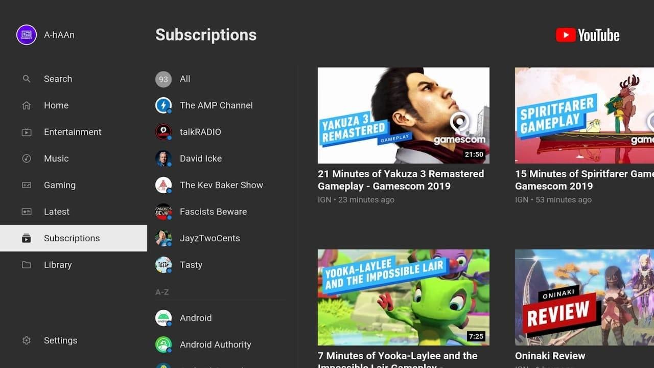 Google quiere facilitar el uso de YouTube en Android TV con un nuevo ...