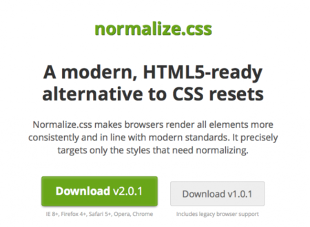 Resetea tus CSS a conciencia con normalize.css