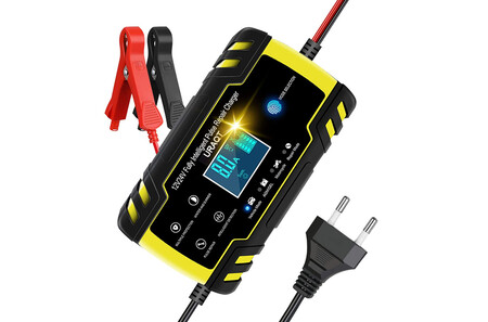 URAQT Cargador Baterias Coches, 8A 12V/24V