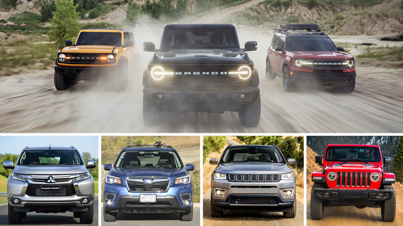 Los rivales más allá del Jeep Wrangler: contra estos modelos competirá la familia Ford Bronco 2021 en México