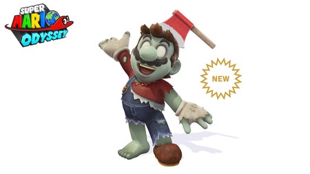 Super Mario Odyssey viste a Mario de zombi para celebrar Halloween junto con nuevos filtros para las fotos