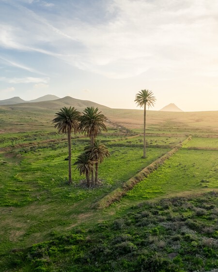 Ruta Senderismo Naturaleza Volcanes Verde Buen Tiempo Invierno Sol