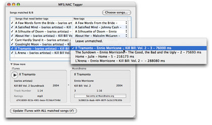 iEatBrainz: Completa los tags de tu música en iTunes mediante su sonido