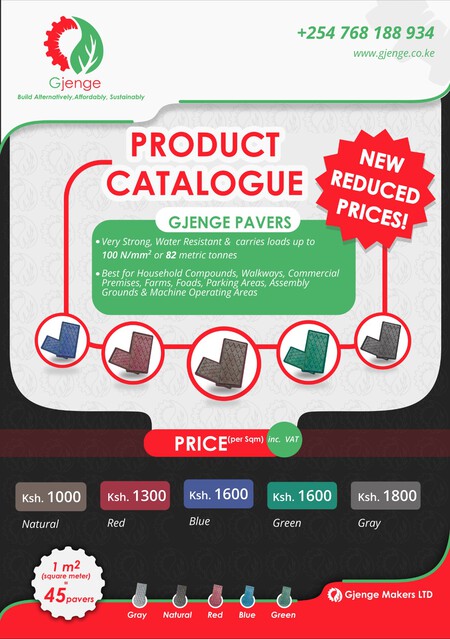 Catologo dos tijolos feitos de plástico