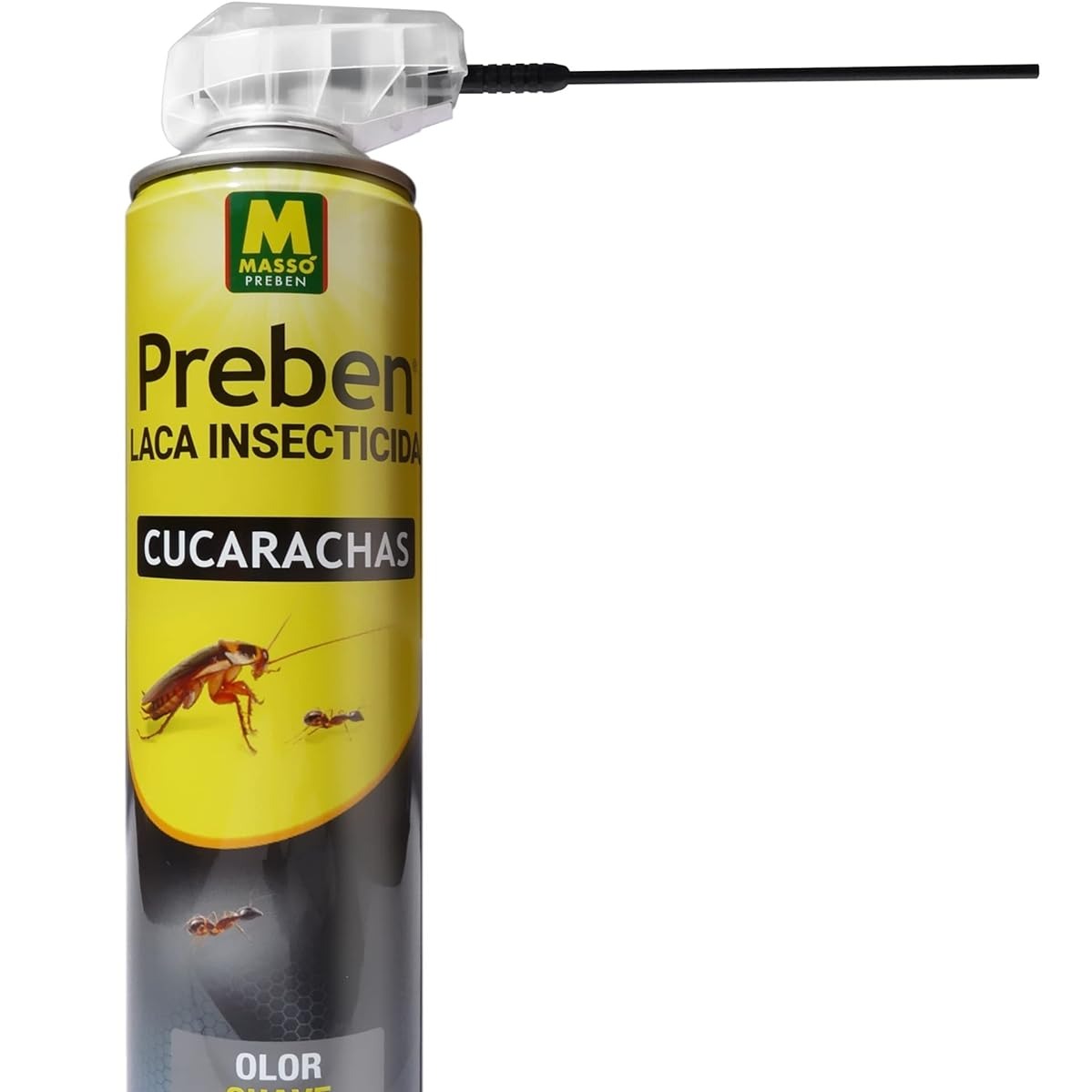 Preben Laca Insecticida de MASSO GARDEN para Eliminar Cucarachas e Insectos Rastreros, Uso Seguro en Áreas Ambientales del Hogar
