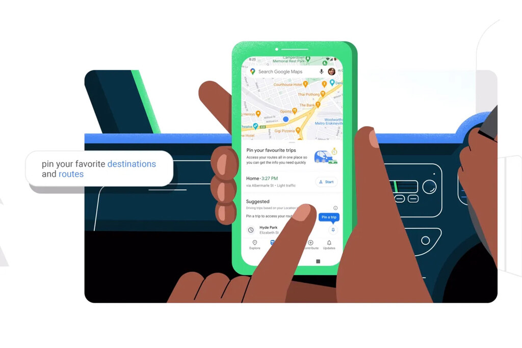 Google Maps renovará la pestaña de trayectos como un lugar centralizado para tus rutas frecuentes