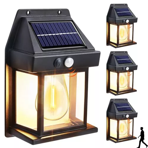 Joomer Luz Solar Exterior Jardín, Pack de 4