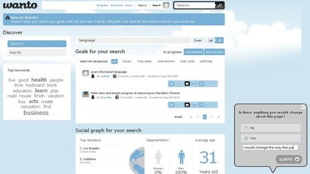 Popfeedback para evaluar la Web corporativa