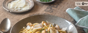 Pasta con pollo y salsa de queso, una receta fácil, rica y económica