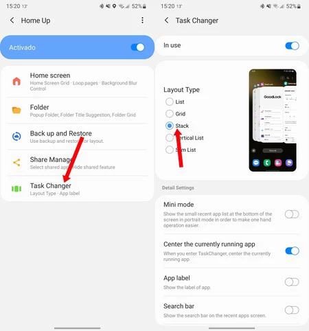 Change Open Samsung Galaxy Apps