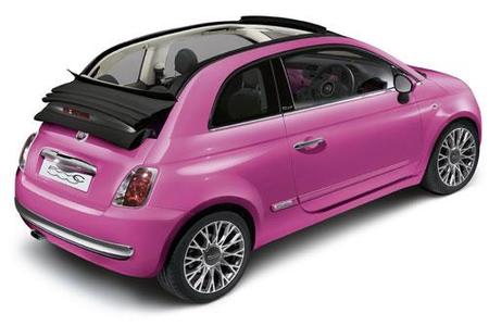 Fiat 500C Pink: ideal