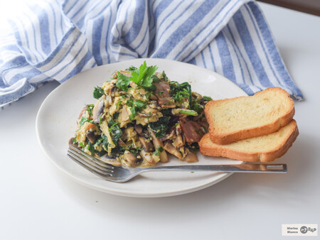 Revuelto de champiñones, la mejor receta en solo 10 minutos