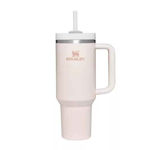 Stanley Quencher H2.0 FlowState Tumbler 1.18L - Termo Conserva el Frío 11 Horas - Helada Durante 48 Horas - Botella Agua Acero Inoxidable - Taza Termica - Vaso Termico Sin BPA - Rose Quartz