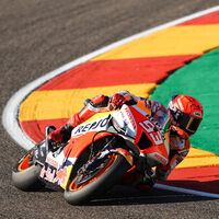 Marc Márquez ha vuelto: a medio segundo del más rápido en MotorLand y con el basculante de Kalex en su Honda 