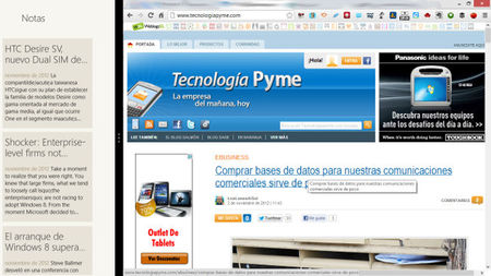 Pantalla dividida de Windows 8, ¿mejora o pérdida de la productividad en la empresa?