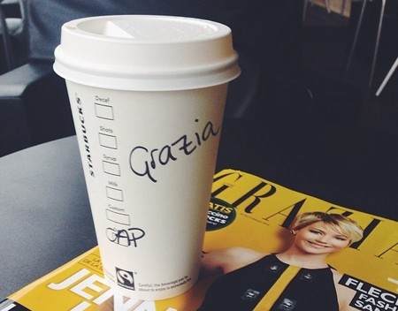 Disfruta de un capuccino gratis con la revista Grazia