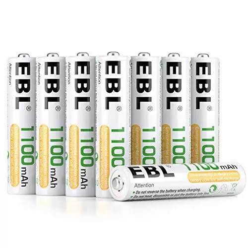 EBL 1100mAh AAA Ni-MH Pilas Recargables de 1,2V (8 Piezas)