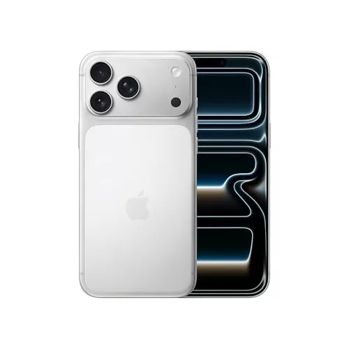 Apple iPhone 17 Pro MAX de 256 GB: Pantalla de 6,9 Pulgadas con Promoción, Chip A19 Pro, la Mayor autonomía en un iPhone, Sistema de cámaras Pro Fusion, cámara Frontal Center Stage; Plata