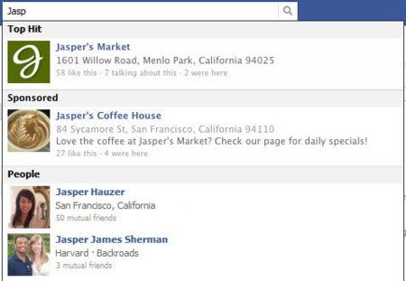 Los anuncios llegan al buscador de Facebook, llega la guerra de marcas