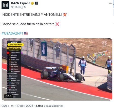 Sainz Austin F1 2025