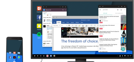 Remix OS anuncia su versión móvil para convertir tu smartphone Android en un PC de escritorio