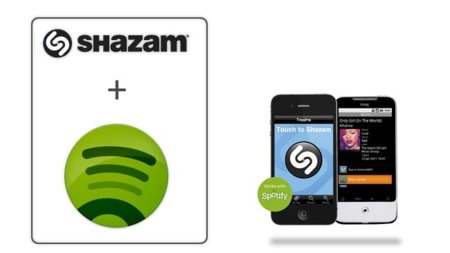 Encuentra con Shazam y escucha con Spotify