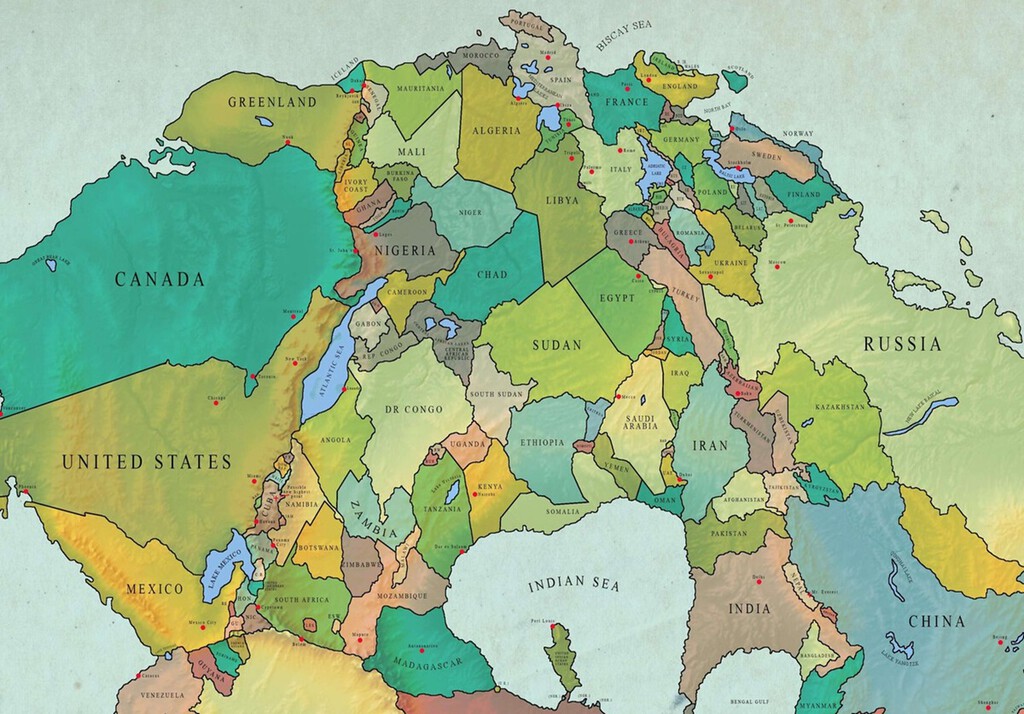 Este Google Maps muestra cómo será la Tierra dentro de 250 millones de años. Y a España le irá muy bien