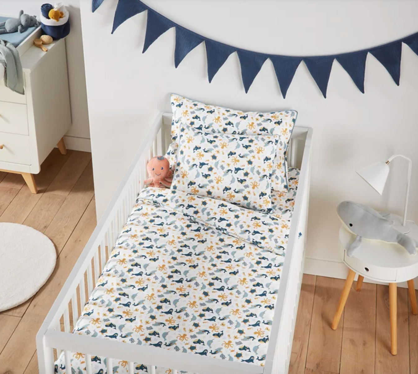 Guirnalda de banderines de gasa de algodón