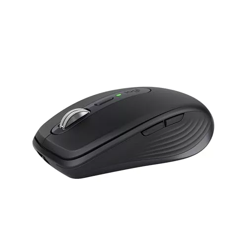 Logitech MX Anywhere 3S Ratón Inalámbrico Compacto, Desplazamiento Rápido, 8K DPI, Clics Silenciosos, Botones Programables, USB C, Bluetooth, Windows PC, Linux, Chrome, Mac, Grafito