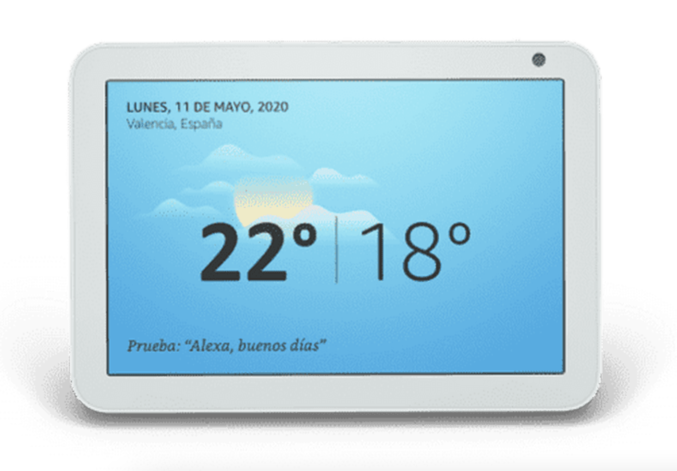 Pantalla inteligente con Alexa - Echo Show 8(1ªGen), 8", Sonido alta calidad, Controlador de Hogar, Gris Claro