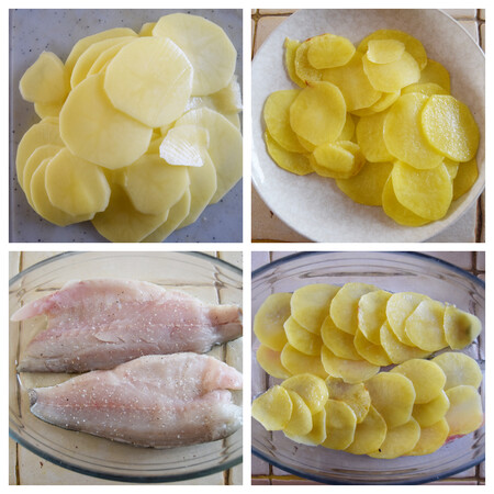 Lubina En Costra De Patata Paso A Paso