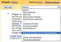 Exporta documentos de Google Notebook a Google Docs