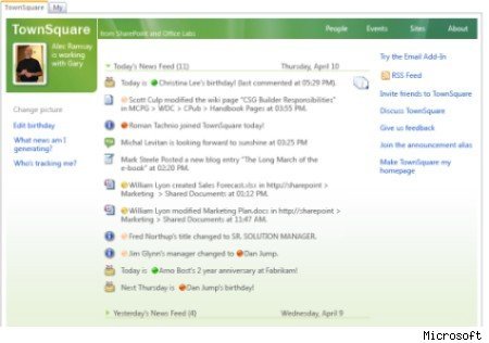 Microsoft TownSquare, networking profesional con un aire a Facebook