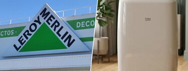 Leroy Merlin vende un aire acondicionado portátil que es ideal para refrescar dormitorios o salones medianos 