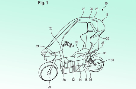 El scooter BMW C1 con techo podría volver a fabricarse pero con motor eléctrico y mucho más ágil, según las últimas patentes