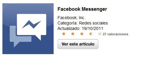 Facebook Messenger sale por fin para iOS