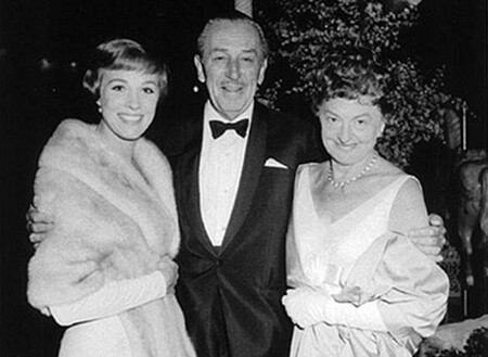 Julie Andrews, Walt Disney y Pamela Lyndon Travers