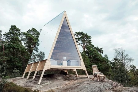 Confortable y responsable con el medio ambiente, la cabaña Nolla es perfecta para vacaciones
