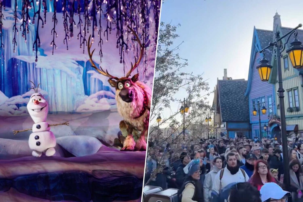La llegada del mundo de 'Frozen' a Disneyland París: gente corriendo, cuatro horas de cola y una nueva atracción imprescindible