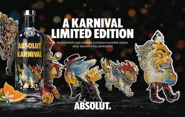 Se acerca carnaval y Absolut Vodka ya tiene su disfraz 