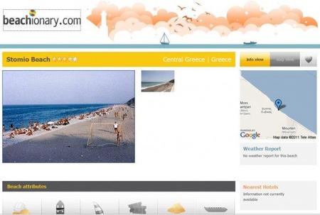 Beachionary, información sobre las playas del mundo