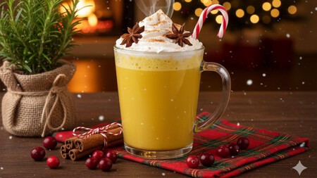 Prueba la golden milk navideña: la bebida reconfortante y ligera que brillará en tus reuniones