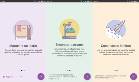 Daylio: crea tu propio diario privado sin tener que escribir ni una palabra