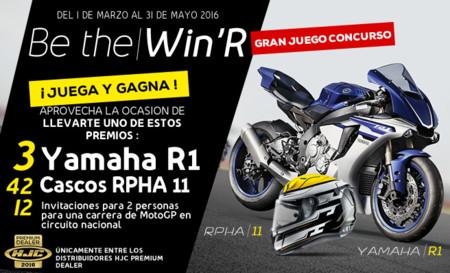 ¿Quieres una Yamaha YZF-R1, un HJC R-PHA 11 o un pase doble para ver MotoGP? Participa en "Be the win'r"